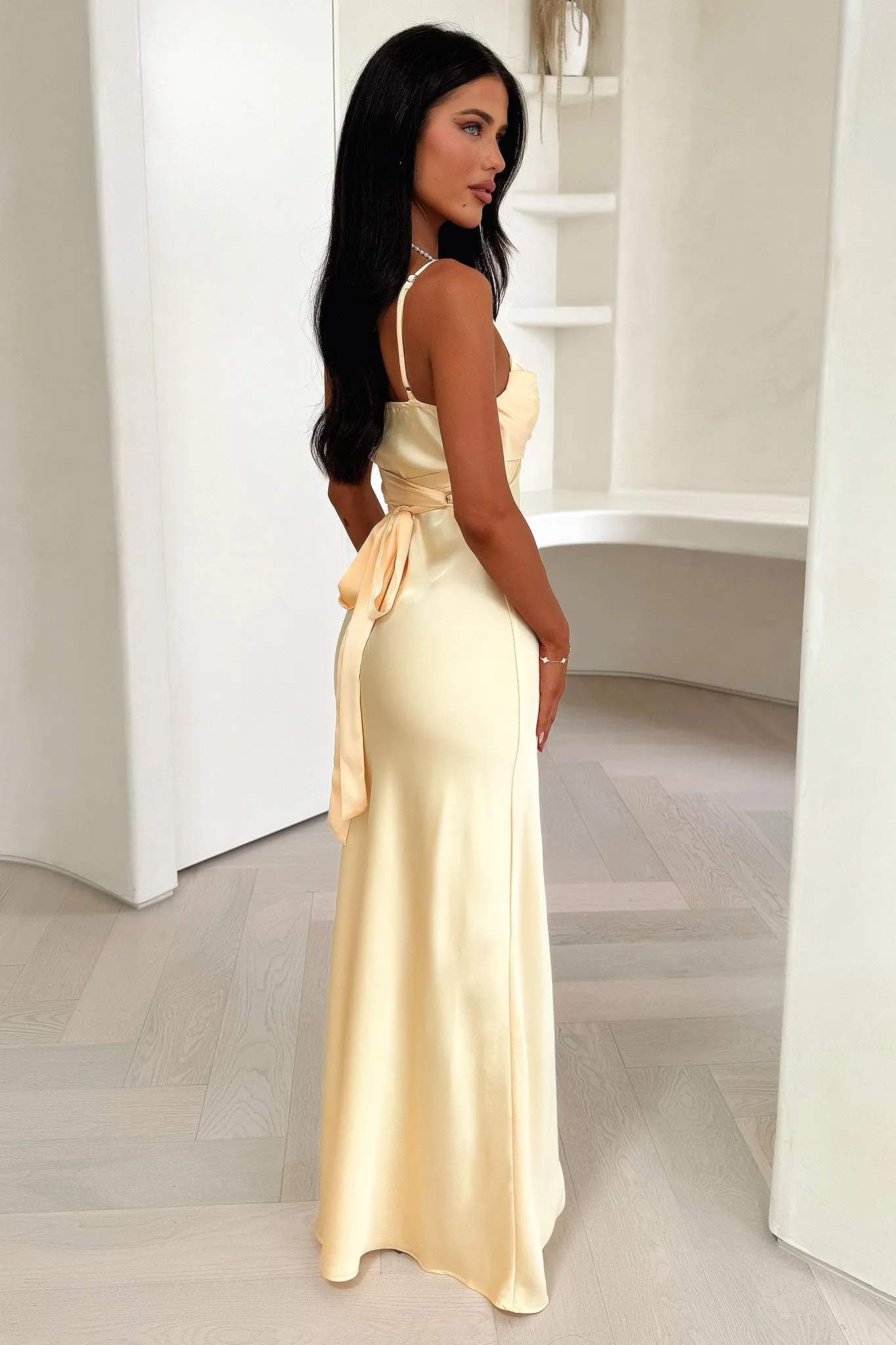 Beach Walk Novella Maxi Dress - Yellow