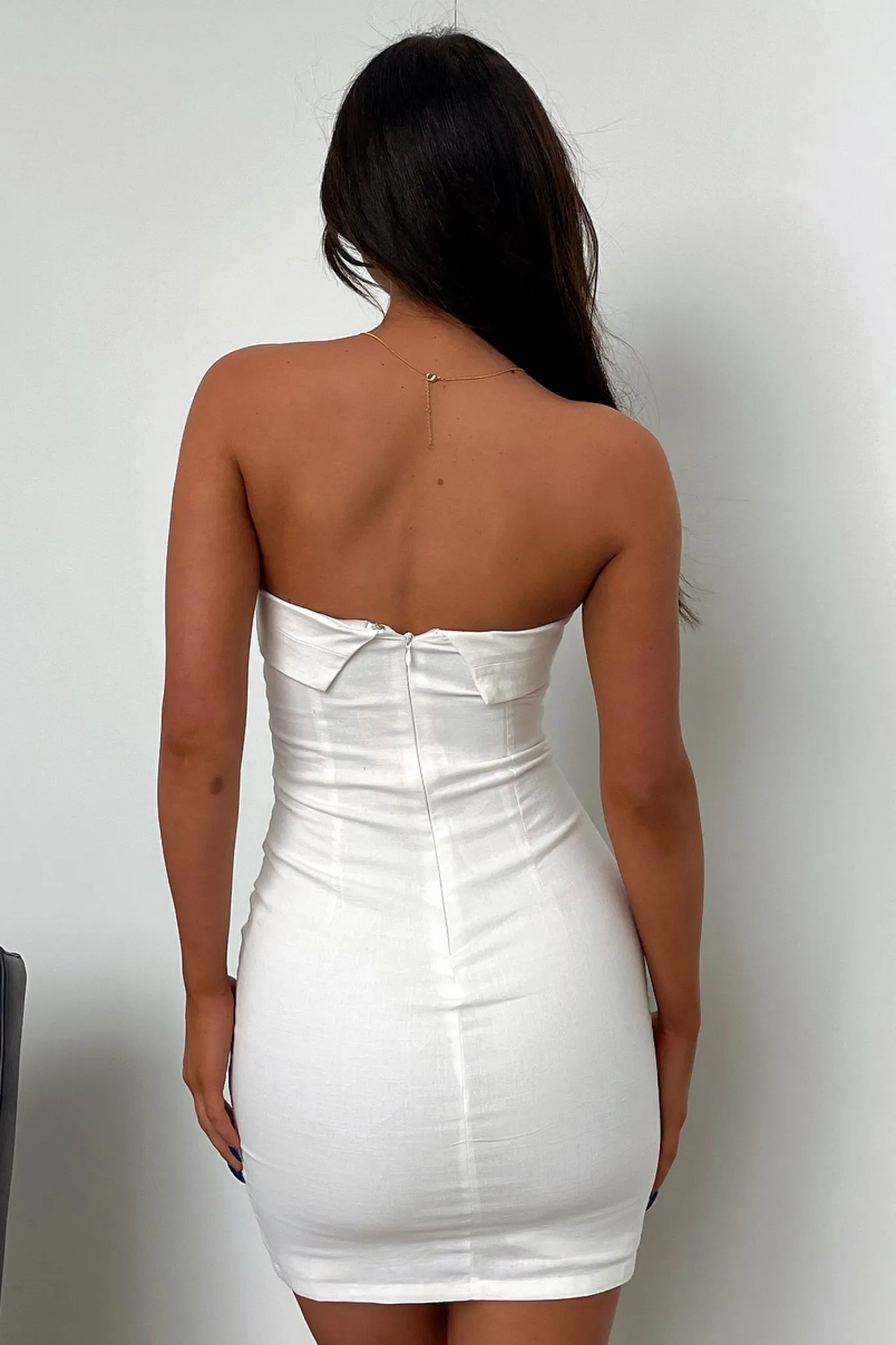 Confident Wear Flattering wear Charms Dress - White