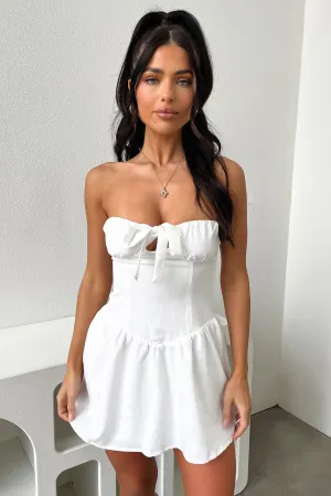 Timeless Chic Penton Mini Dress - White