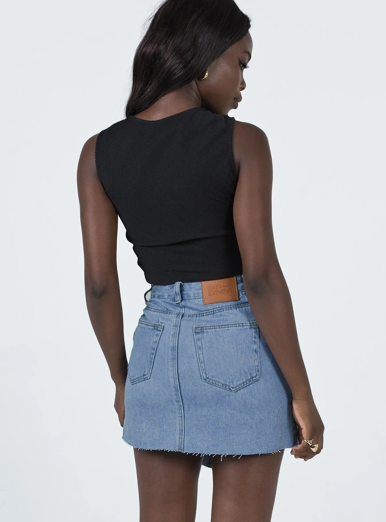 Banksia Denim Mini Skirt Minimal Style