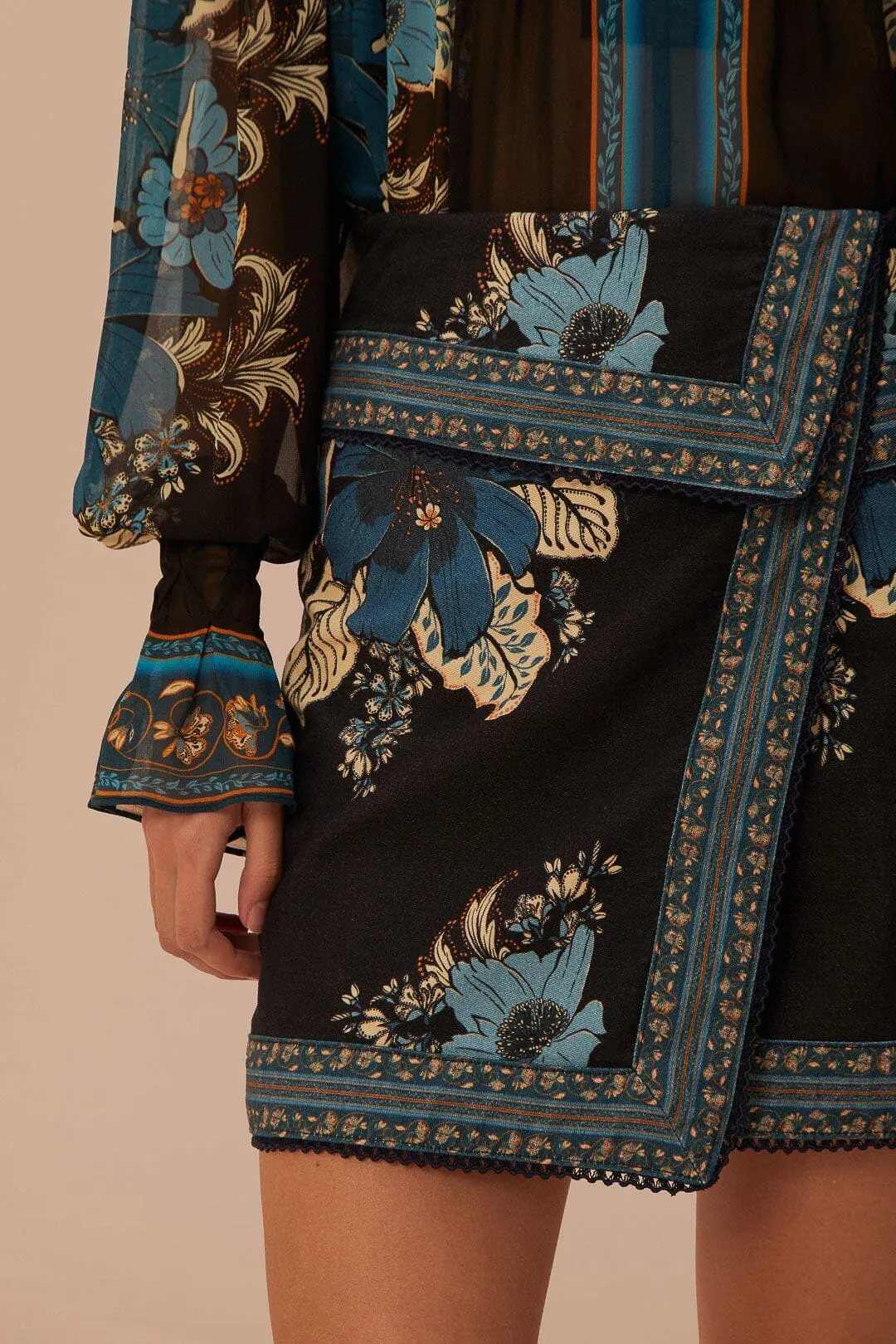 Blossom Tapestry Skirt Gentle Flow Versatile Wear