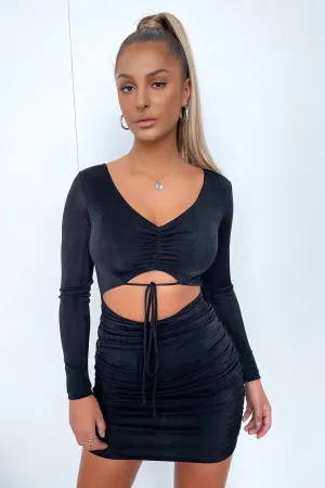 Soft-touch summer dress Adriana Dress - Black