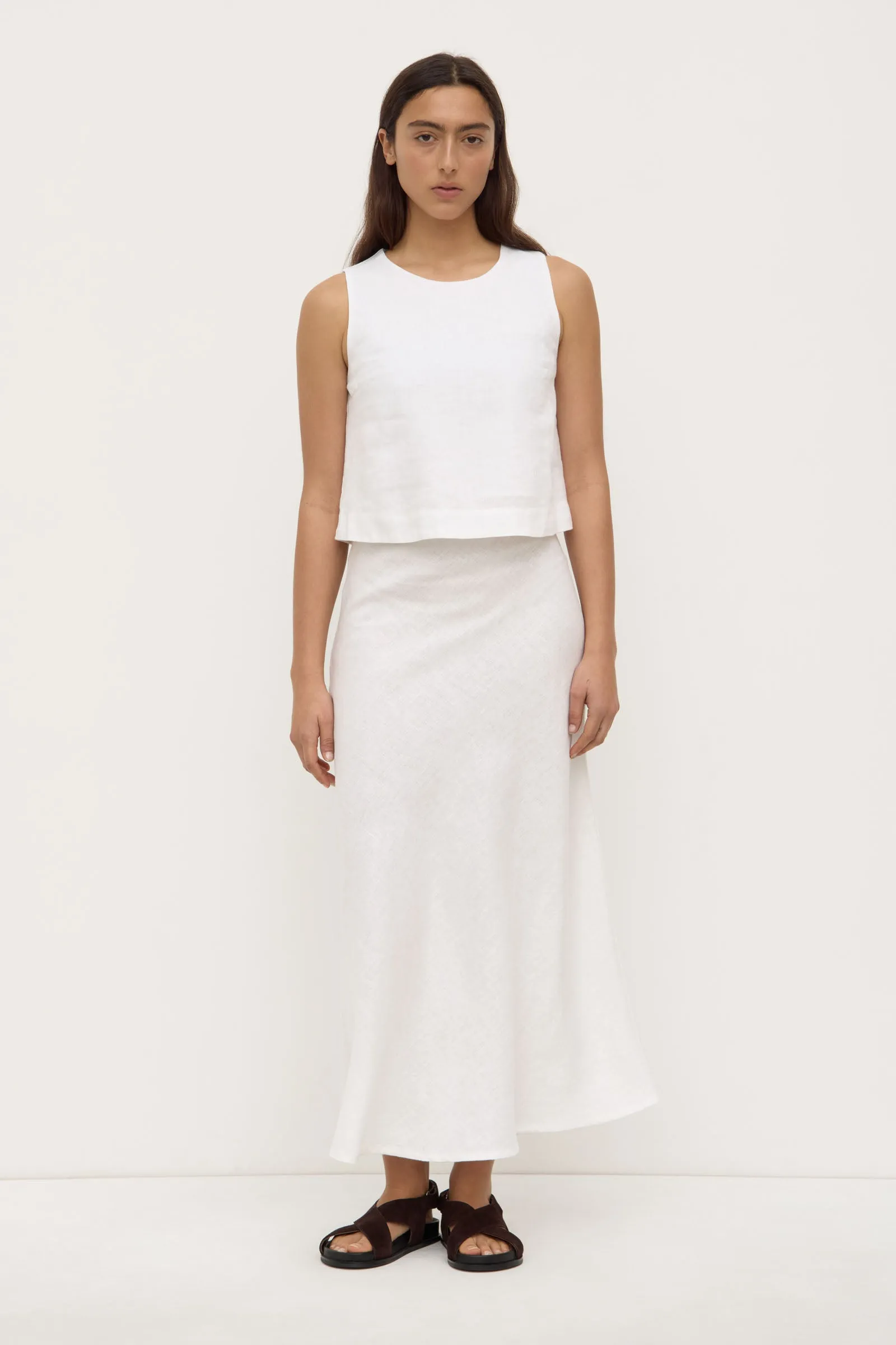Italian Flair Layer Light Estelle Linen Top