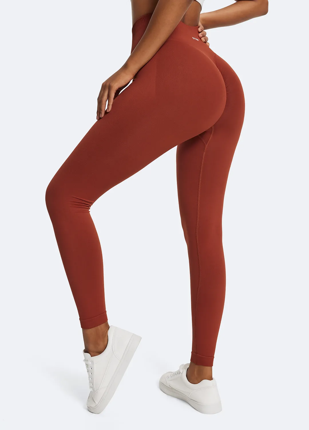 V-Back Scrunch Leggings Dance Practice Seamless Design