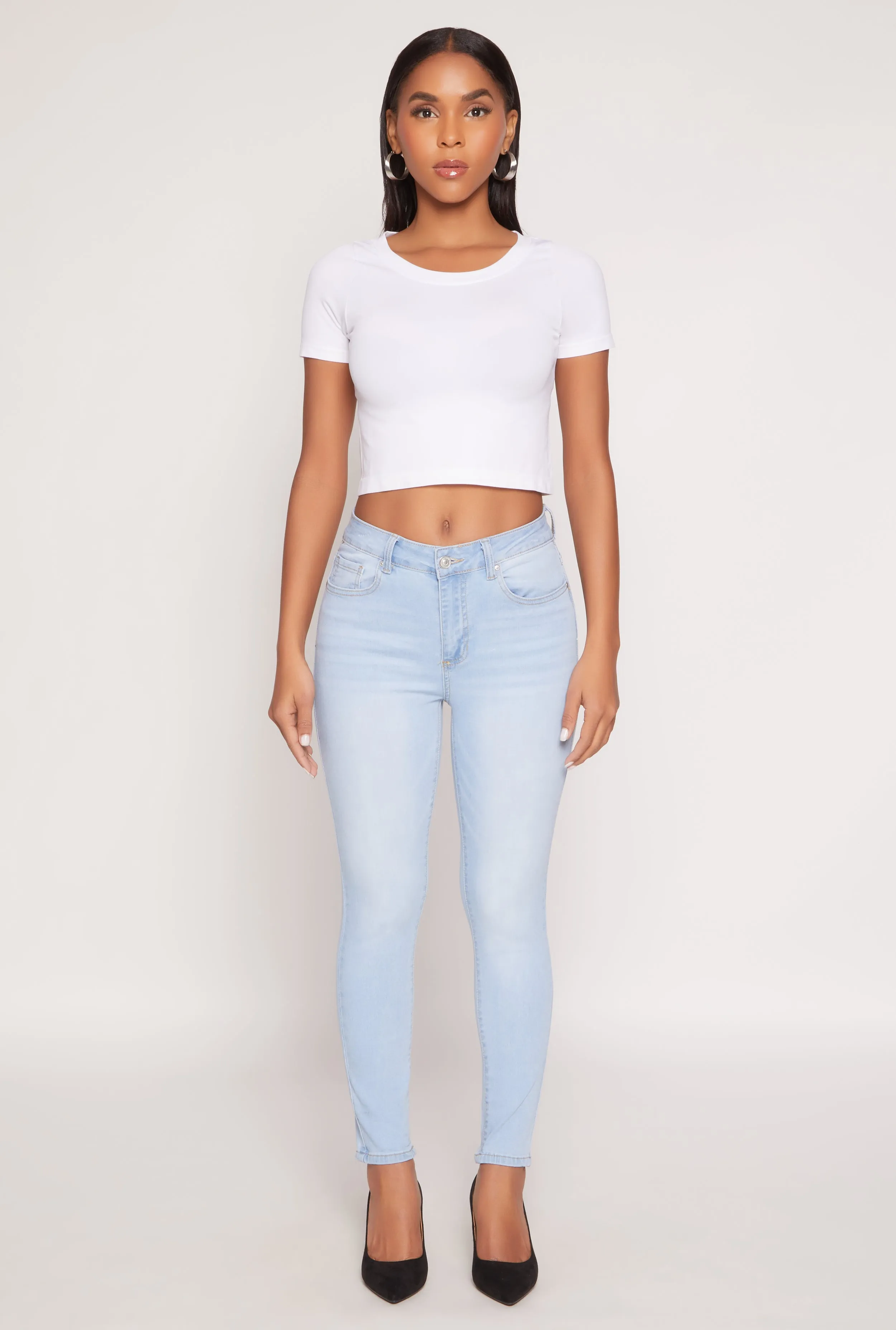 WAX Stretch High Waisted Skinny Jeans Soft Sustainable