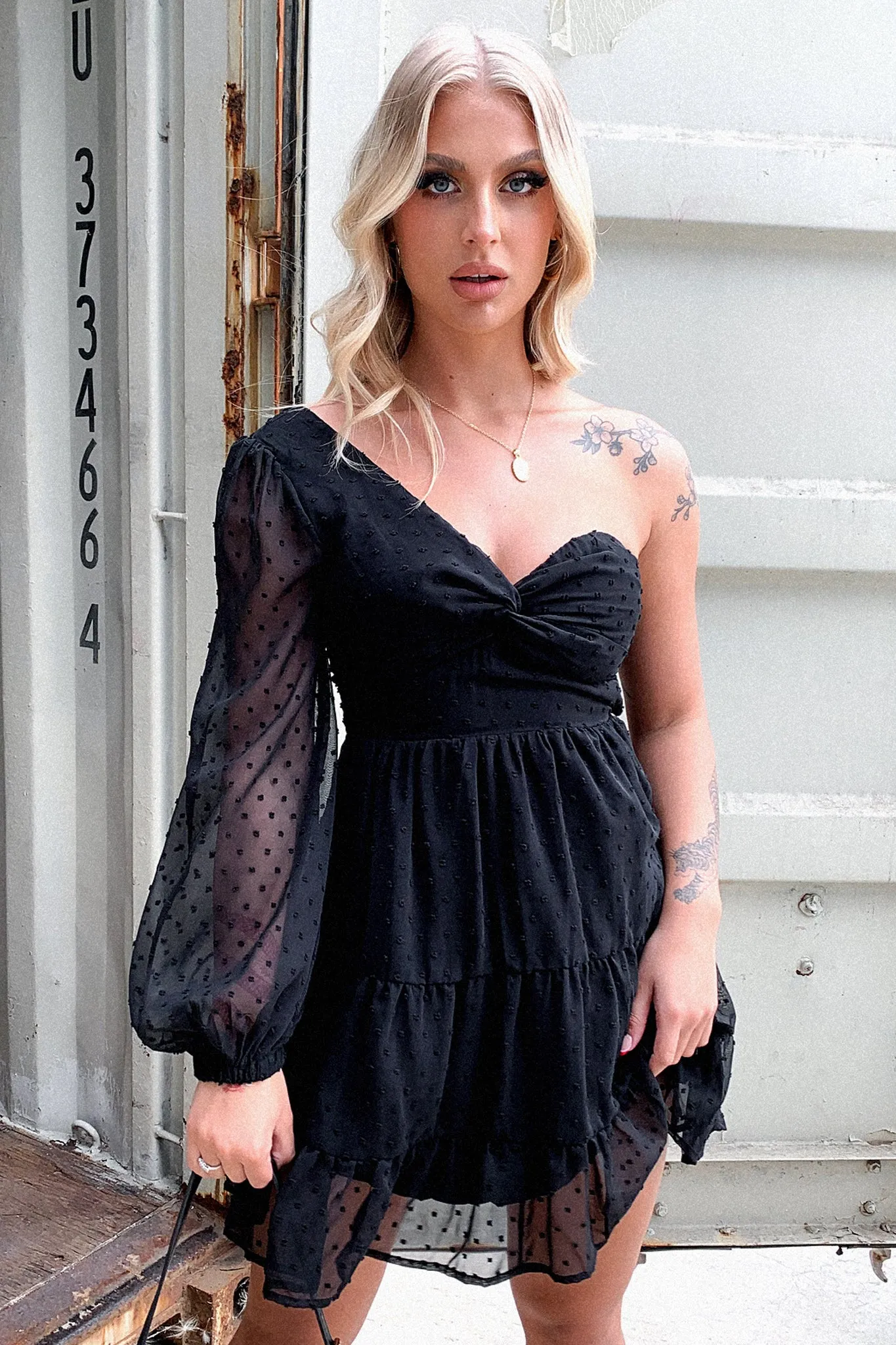 Bright Beat Dance Floor Georgia Dress - Black