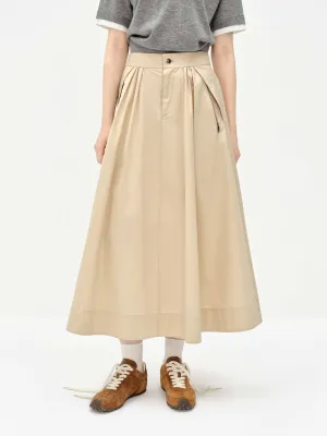 Classic A-line Midi Skirt Outfit Focus