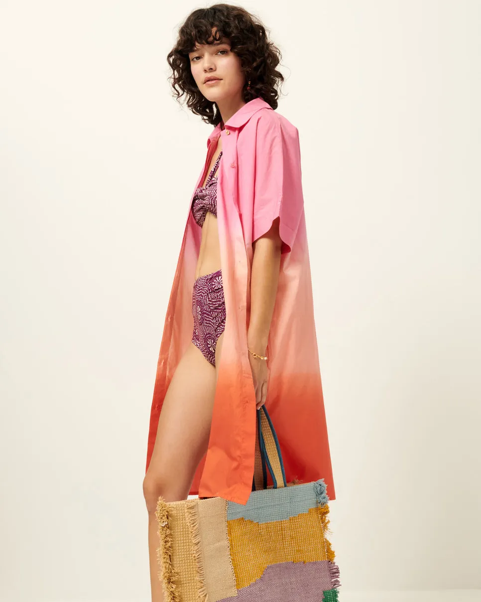 AbrasionResistantClothing Summer Dye Belted Mid-Length Milazzo Dress