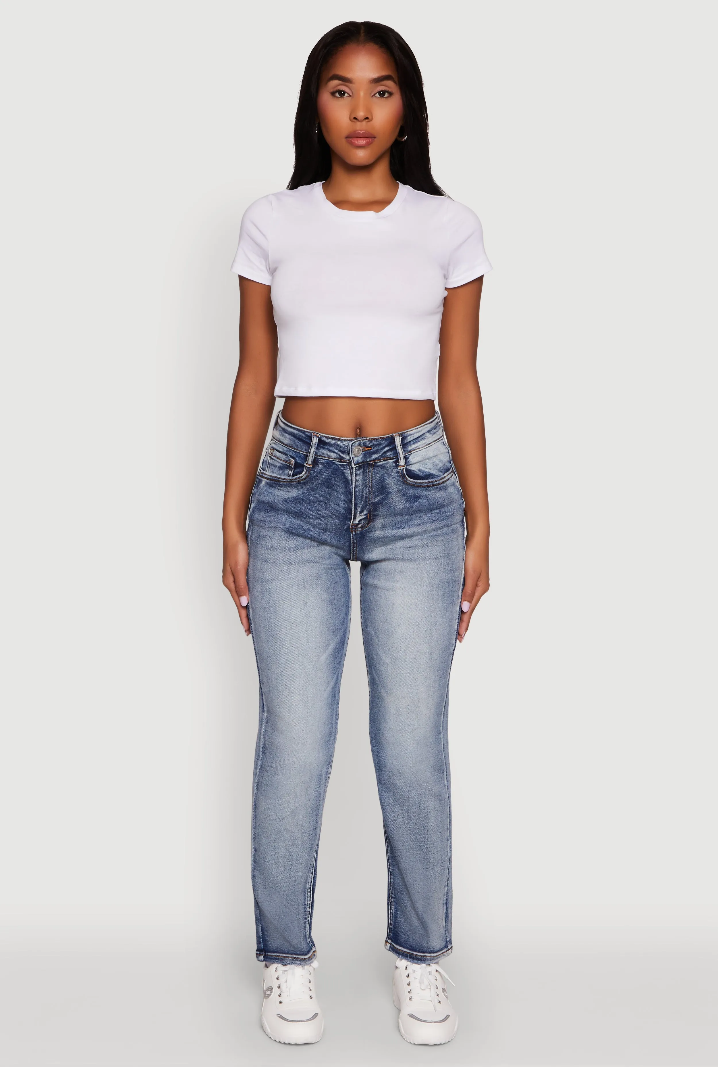 Weekend Warrior Festival Outfit Smooth Classic Autumn Days Adult Fashion WAX High Waisted Straight Leg Stretch Jeans