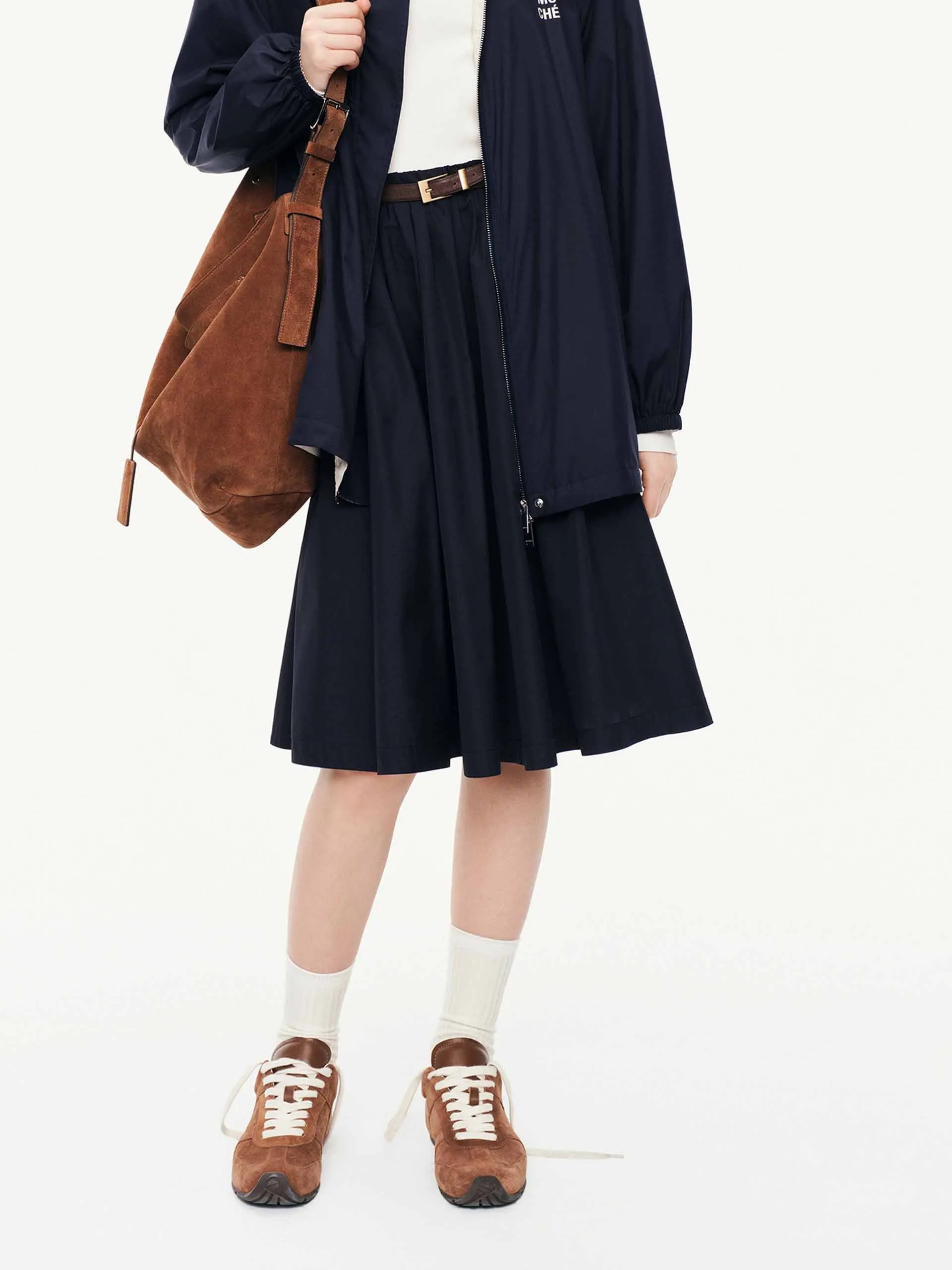 A-line Pleated Midi Skirt Day Ready Family Celebration