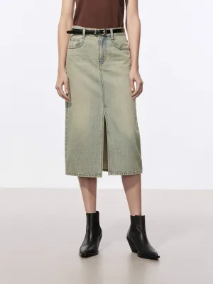 Front Slit Vintage Skirt Performance Wear