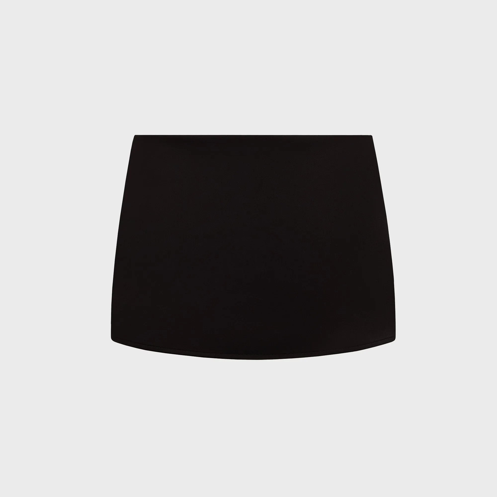 GUIZIO Micro Mini Stretch Skirt - Black Travel Vibes perforated design