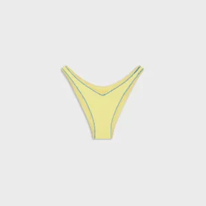Frankies Bikinis Harper Ribbed Bottom - Honeycomb Non Irritating Tags Soft Cup Support