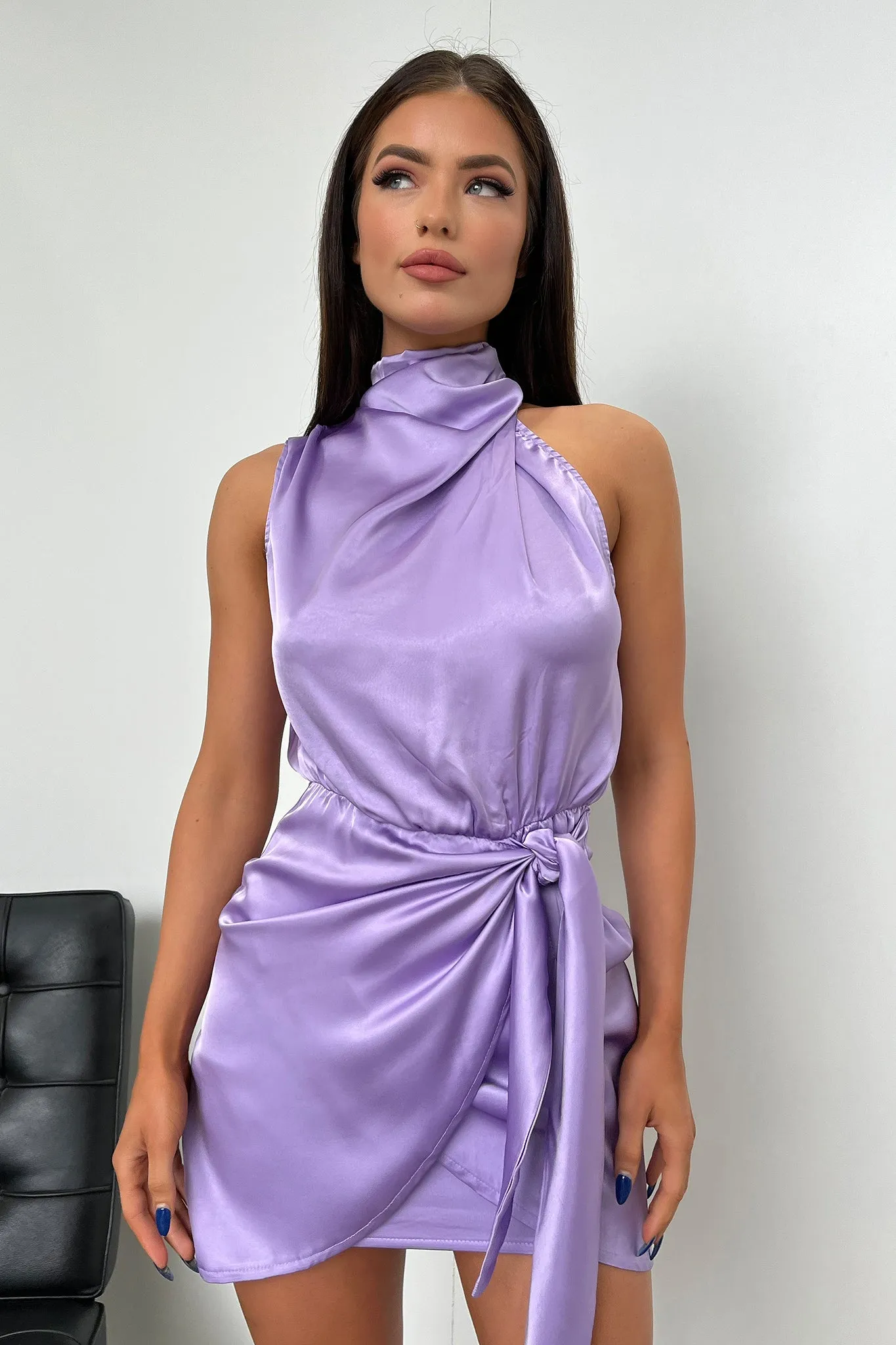 Santorini Mini Dress - Lilac Flair Mode