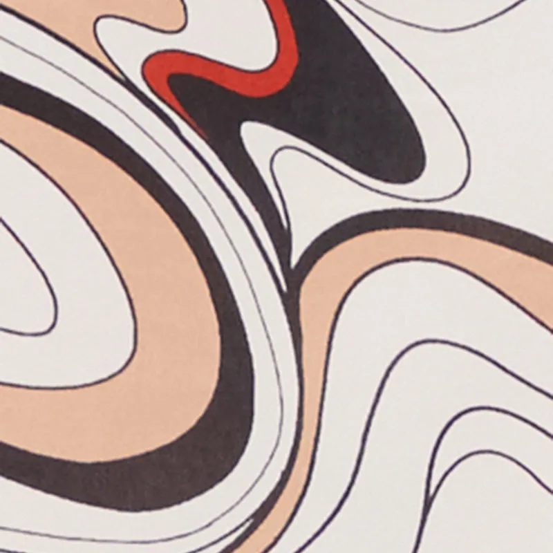 Vivid Psychedelic Swirl Print Sleeveless Tank Dress Urban Ease Fashionable Piece