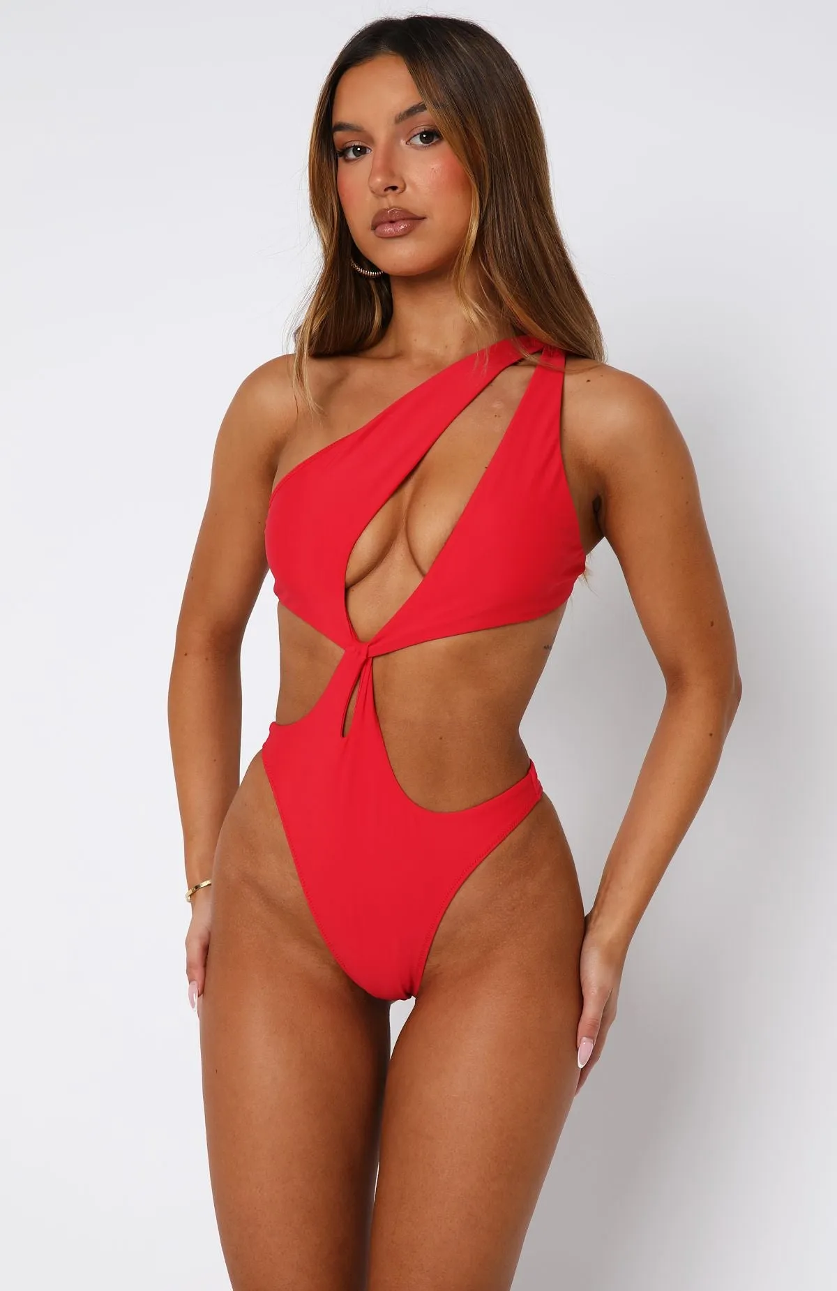 Full Attention One Piece Red NonSlipTrims