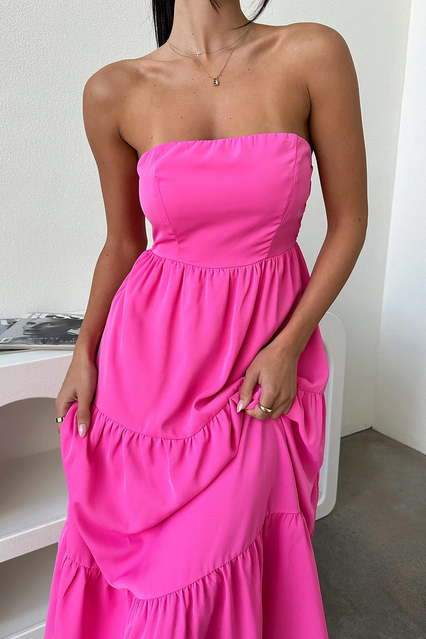Breezy formal outfit Hailey Maxi Dress - Pink
