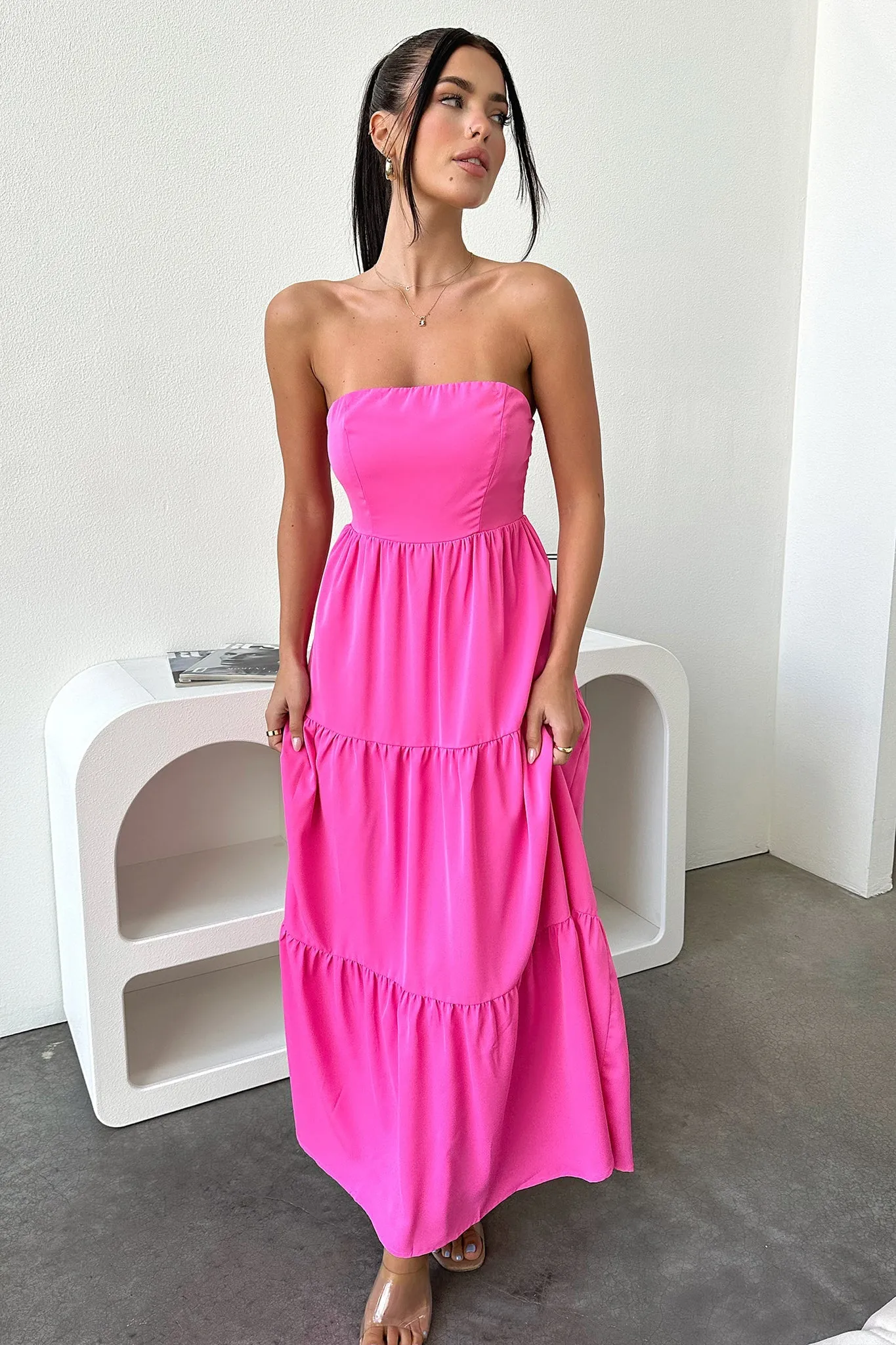 Coast Path Hailey Maxi Dress - Pink