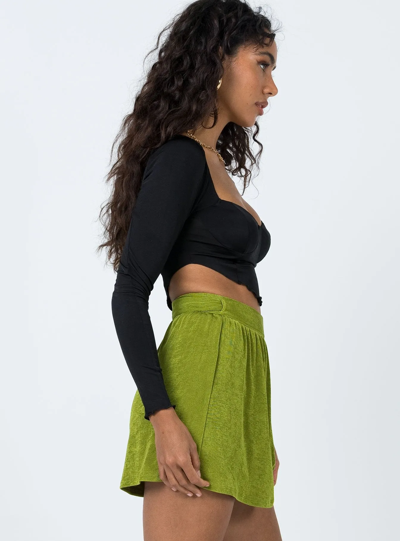 Eithan Mini Skirt Green Fashion Mood