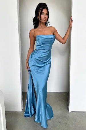 Relaxed fit formal wear Its simple design makes it easy to pair with accessories and shoes for a personalized look Lola Maxi Dress - Blue