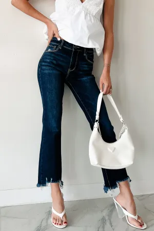 Shauna High Rise Straight Slim Risen Jeans (Dark) Cool Outfitters Comfort Stretch Technology