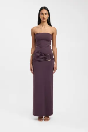 Italian Flair AntiStaticMaterial Torin Trim Maxi Dress
