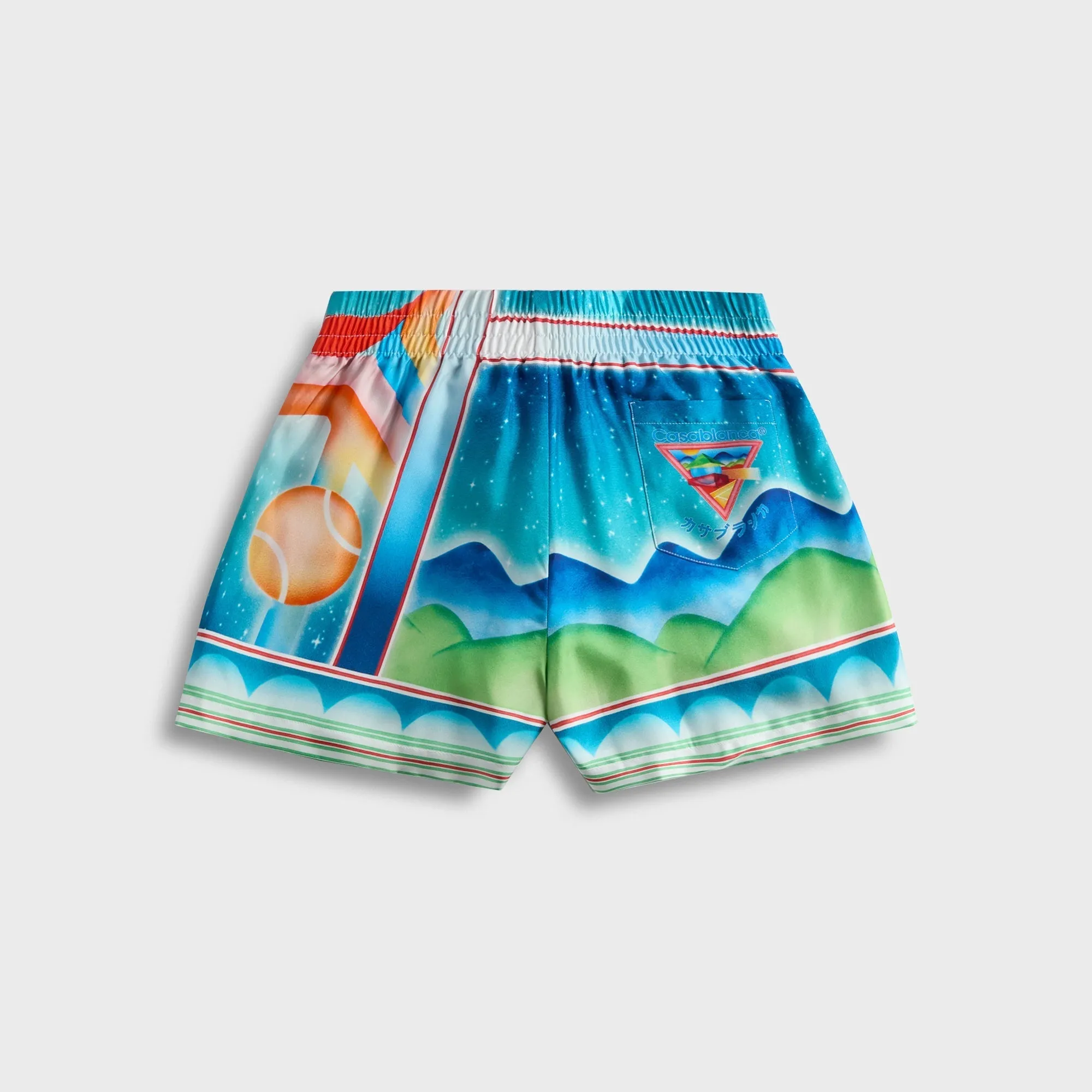 Wrinkle Resistant Material Casablanca Silk Shorts - Galaxy Court