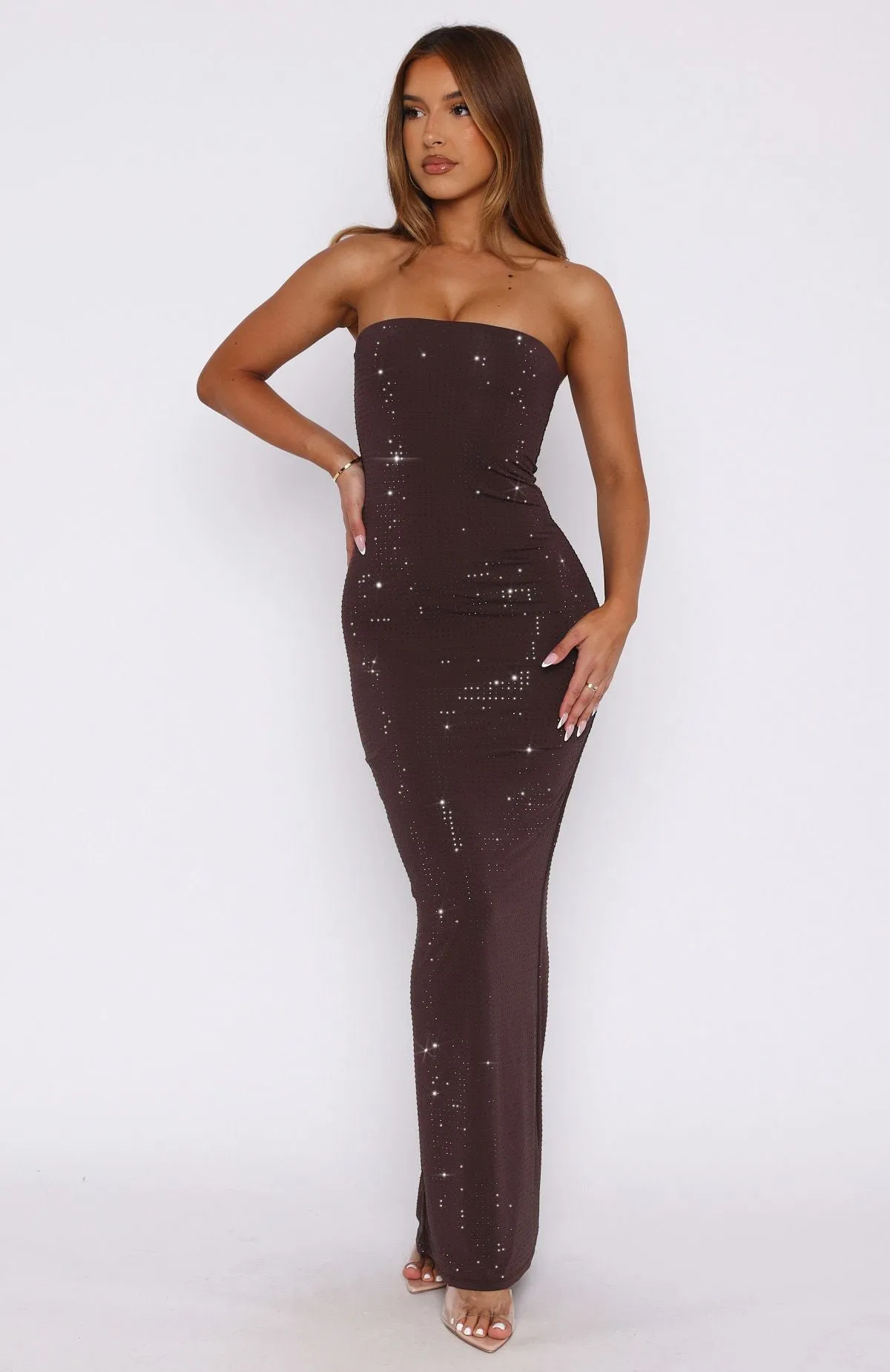 Platinum Maxi Dress Chocolate Active Ease