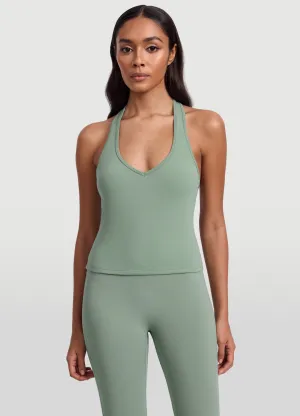 Open Back Halter Tank Top Military - grade