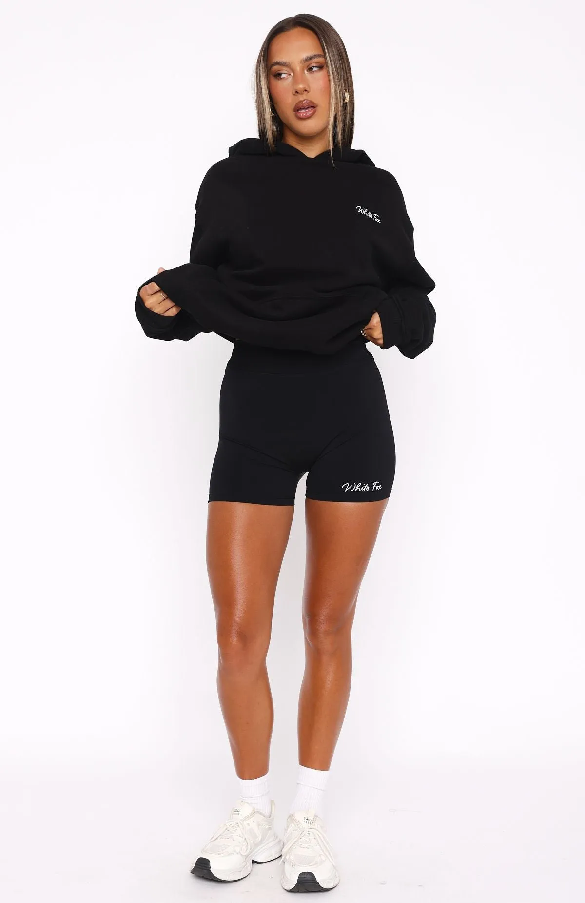 Match Your Words Bike Shorts Black Fun Colors
