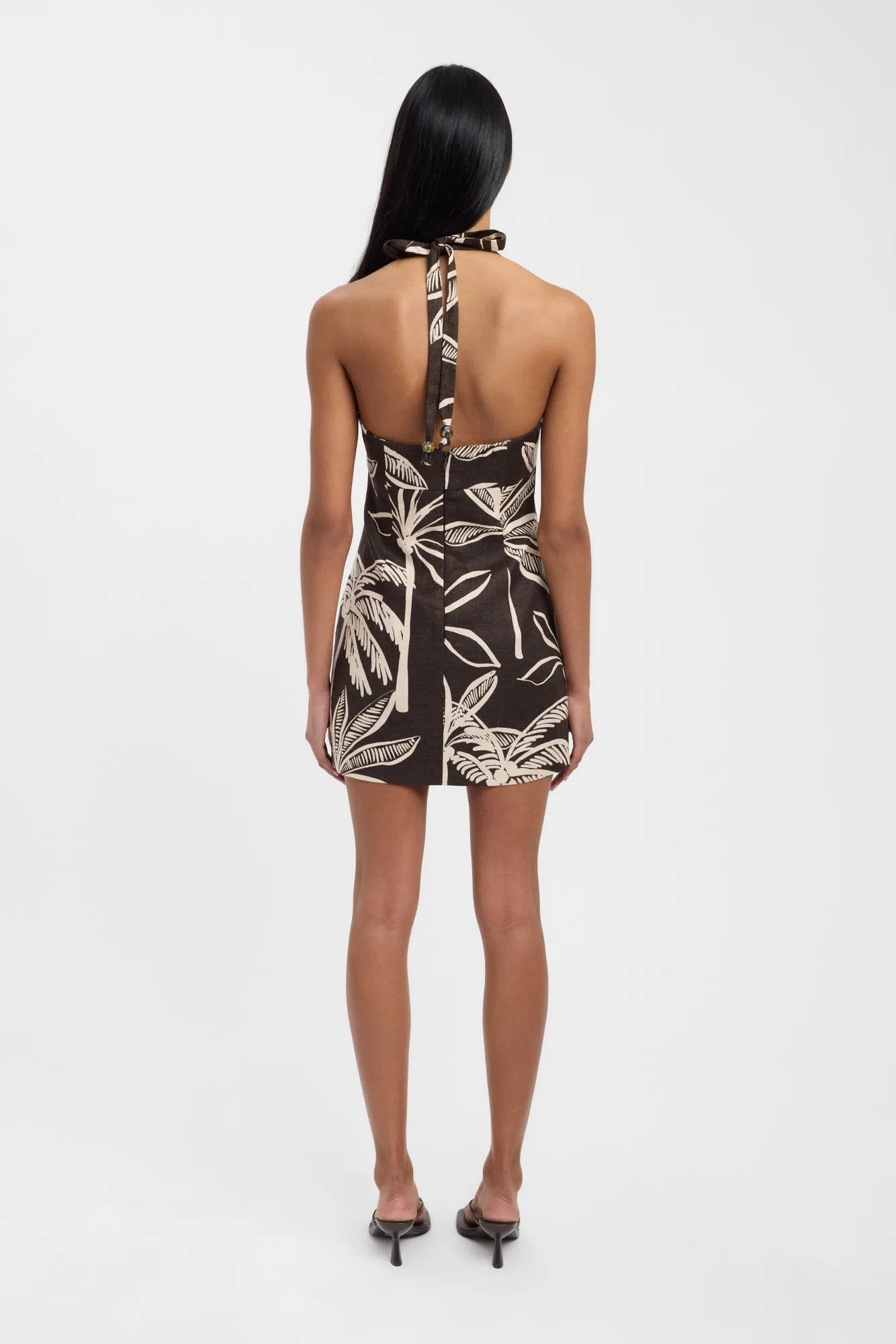 Palm Springs Bead Mini Dress Mature Charm AntiPilling Technology