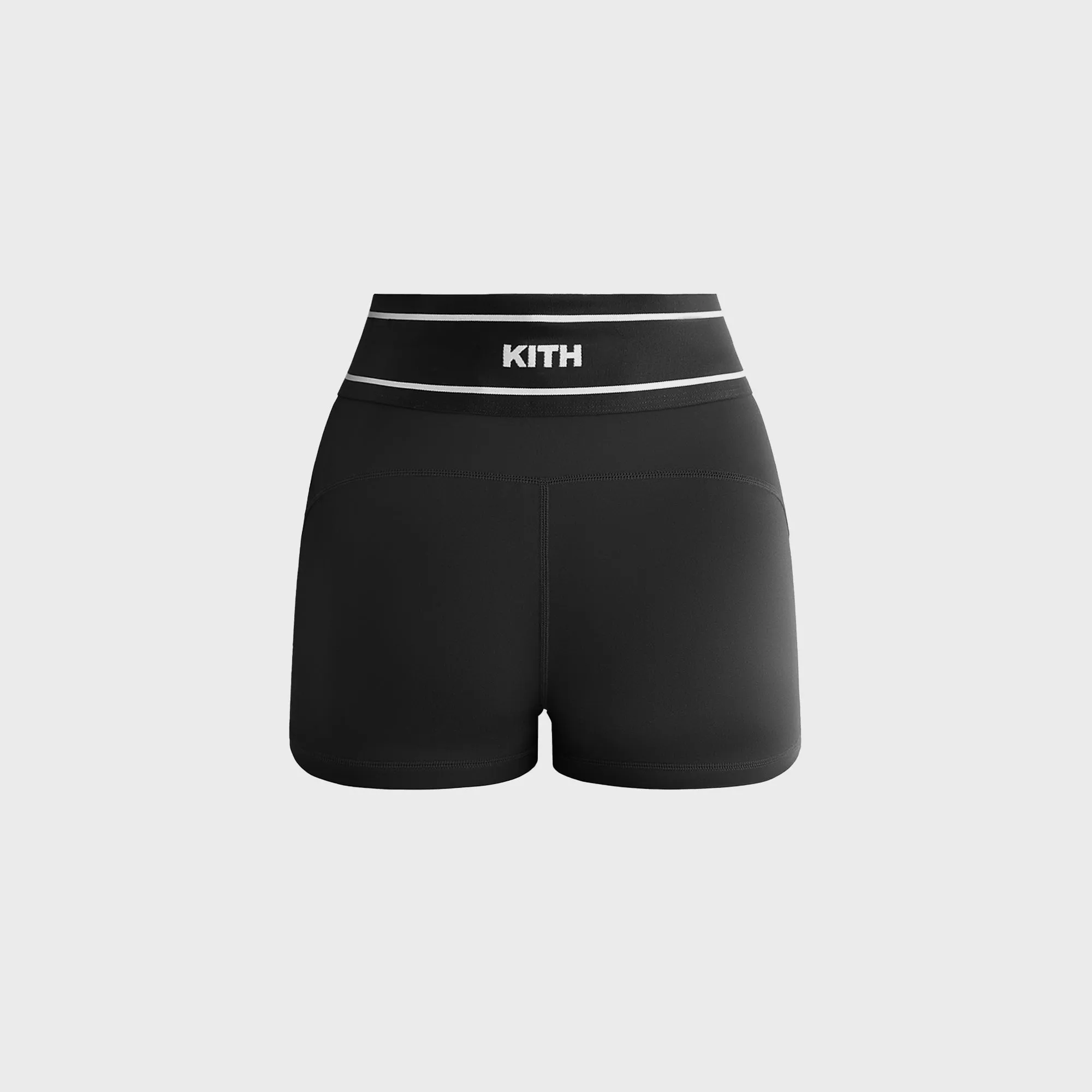 Kith Women Mica Active Short - Black Reflective details Flexible Hemline