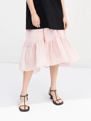 Artisanal Craft Asymmteric Ruched Skirt
