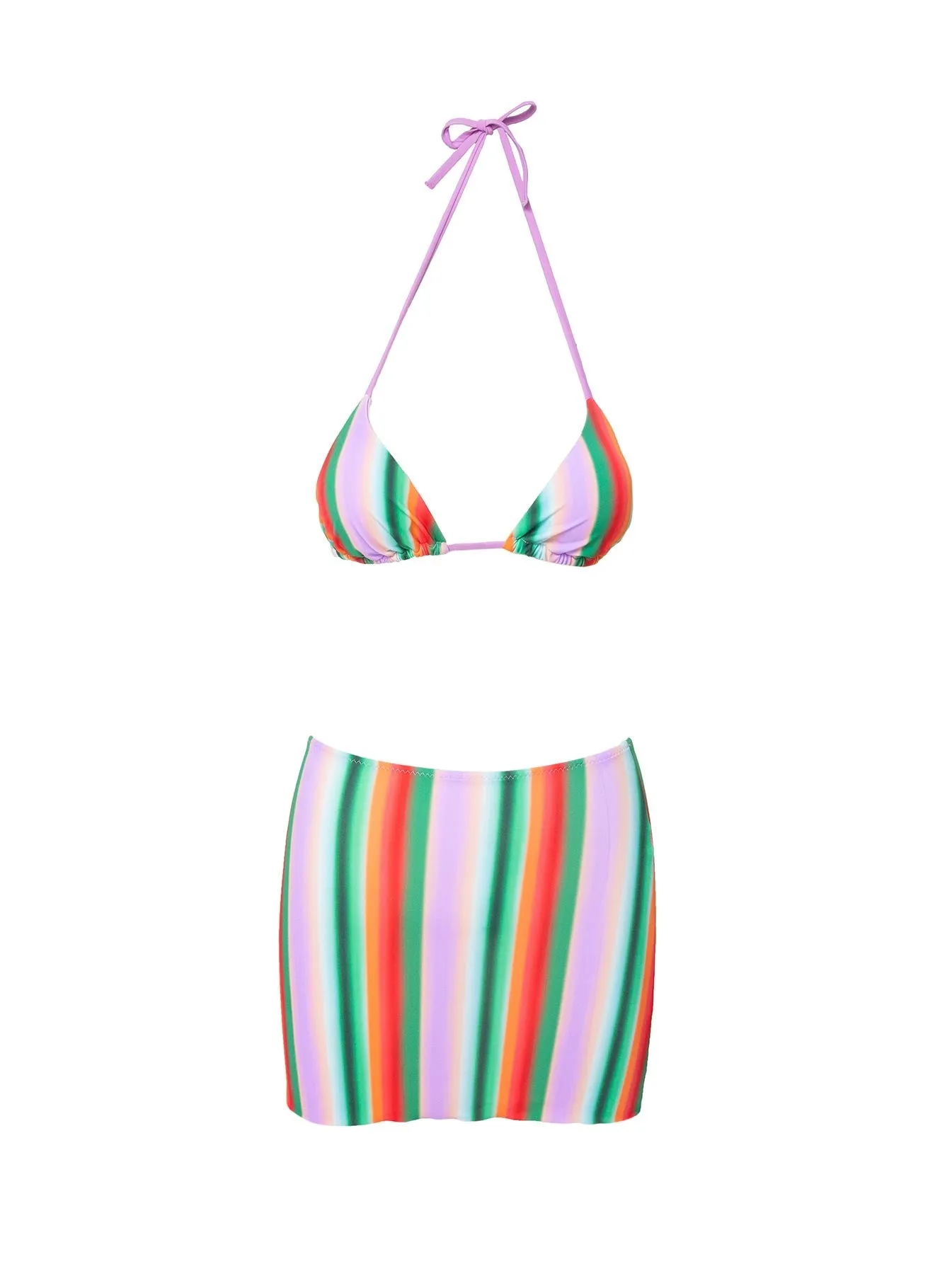 Wardrobe Classic Winter Staple Jalia Mini Skirt Multi Stripe