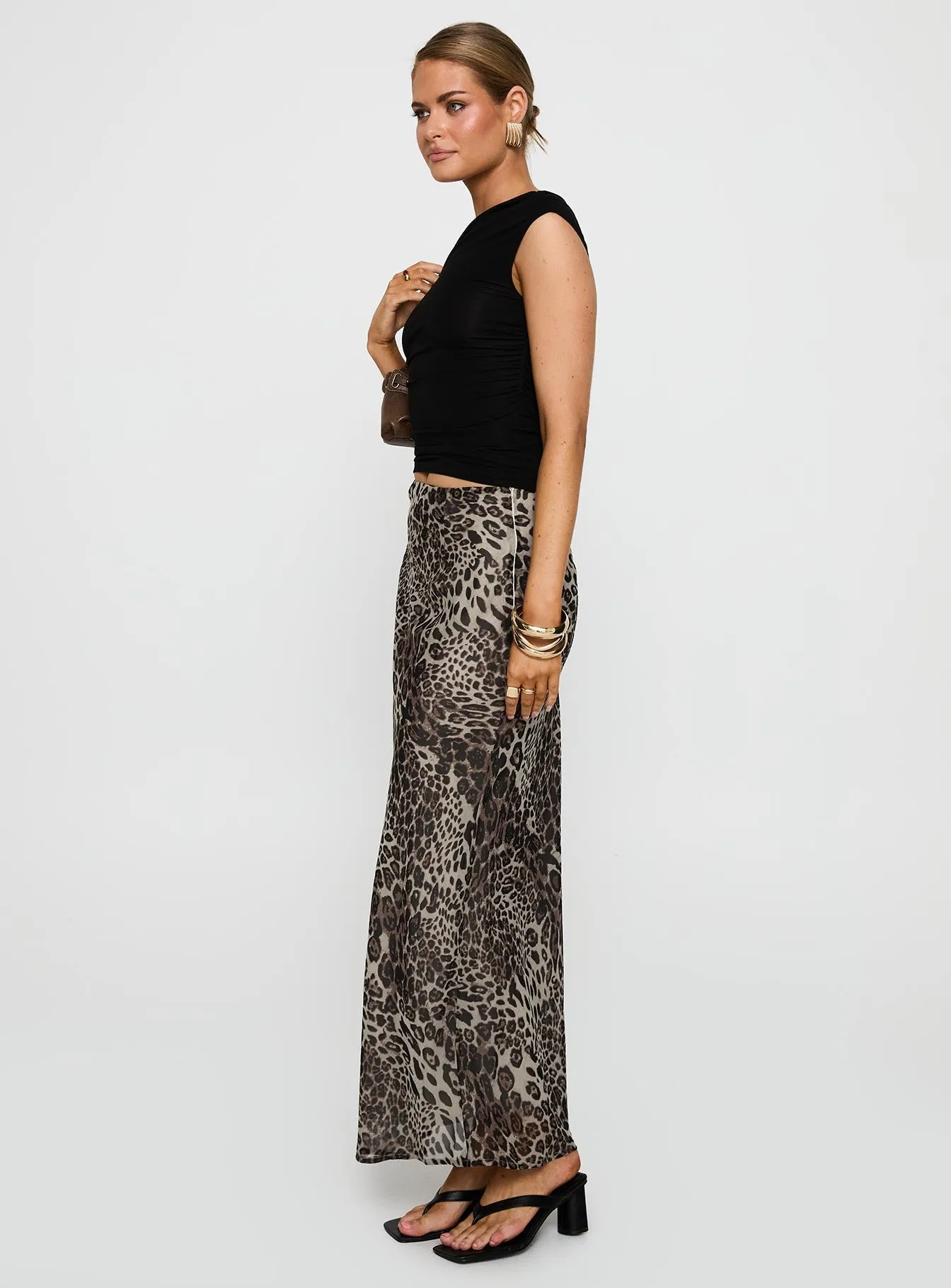 Manda Maxi Skirt Leopard Modern Chic