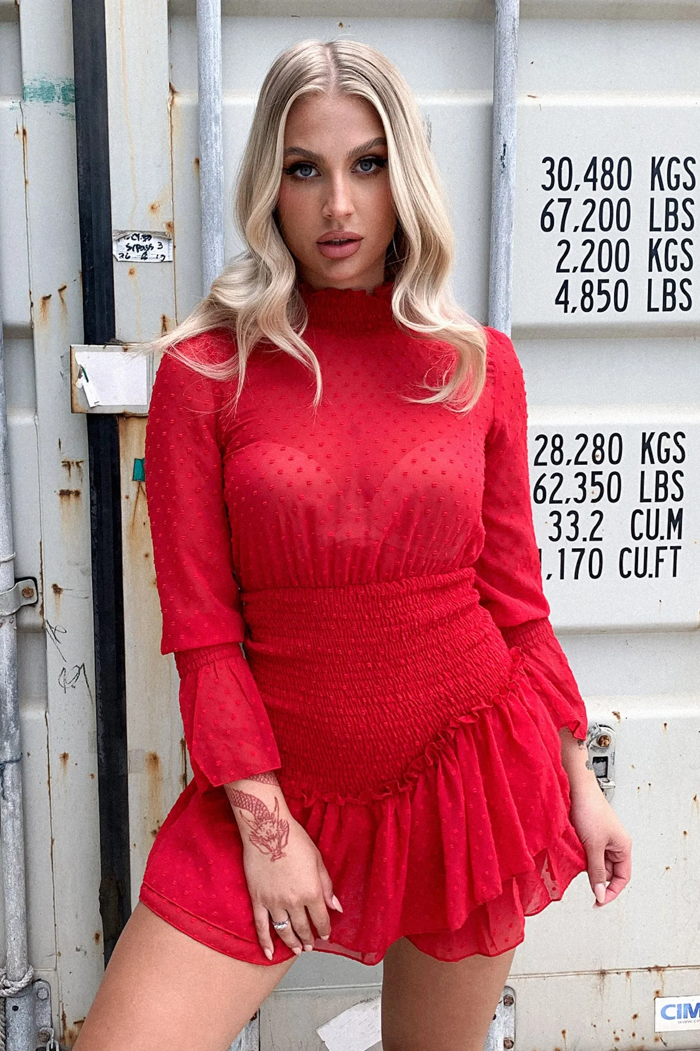 Maia Dress - Deep Red Hot Pick