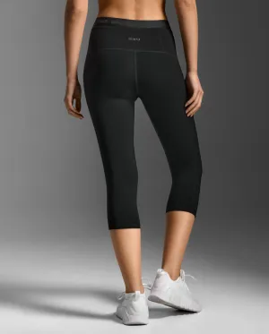 Holiday Outfit Quick Dry Form Stash Hi-Rise Compression 3/4 Tights with Pockets