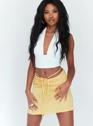 Urban Style Simone 2000's Mini Skirt Yellow