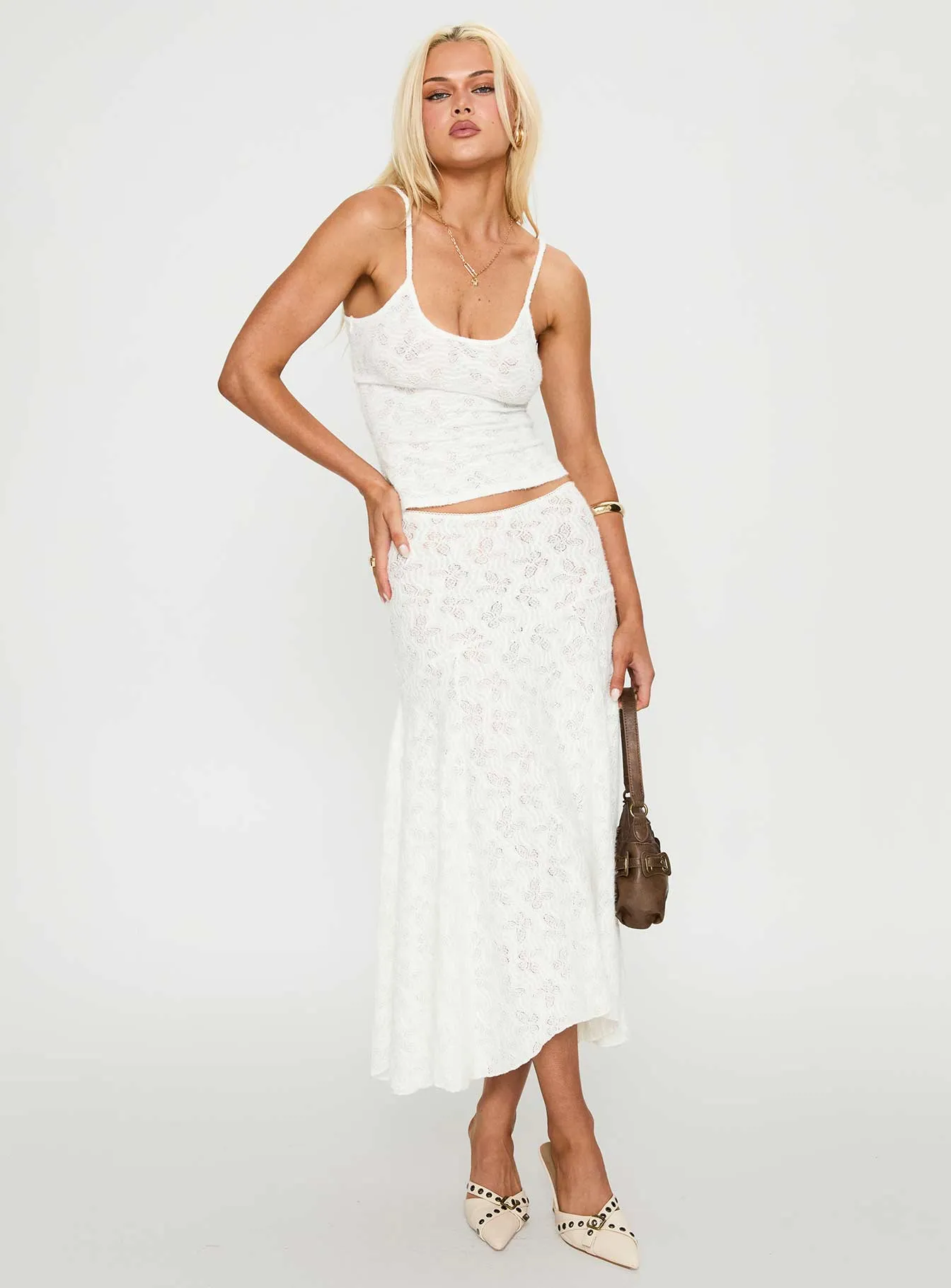 Summer Outfit Fade Resistant Tidal Midi Skirt Foam