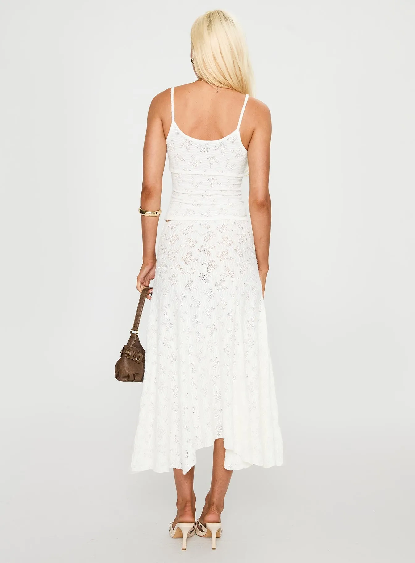 Tidal Midi Skirt Foam Cozy Vibes