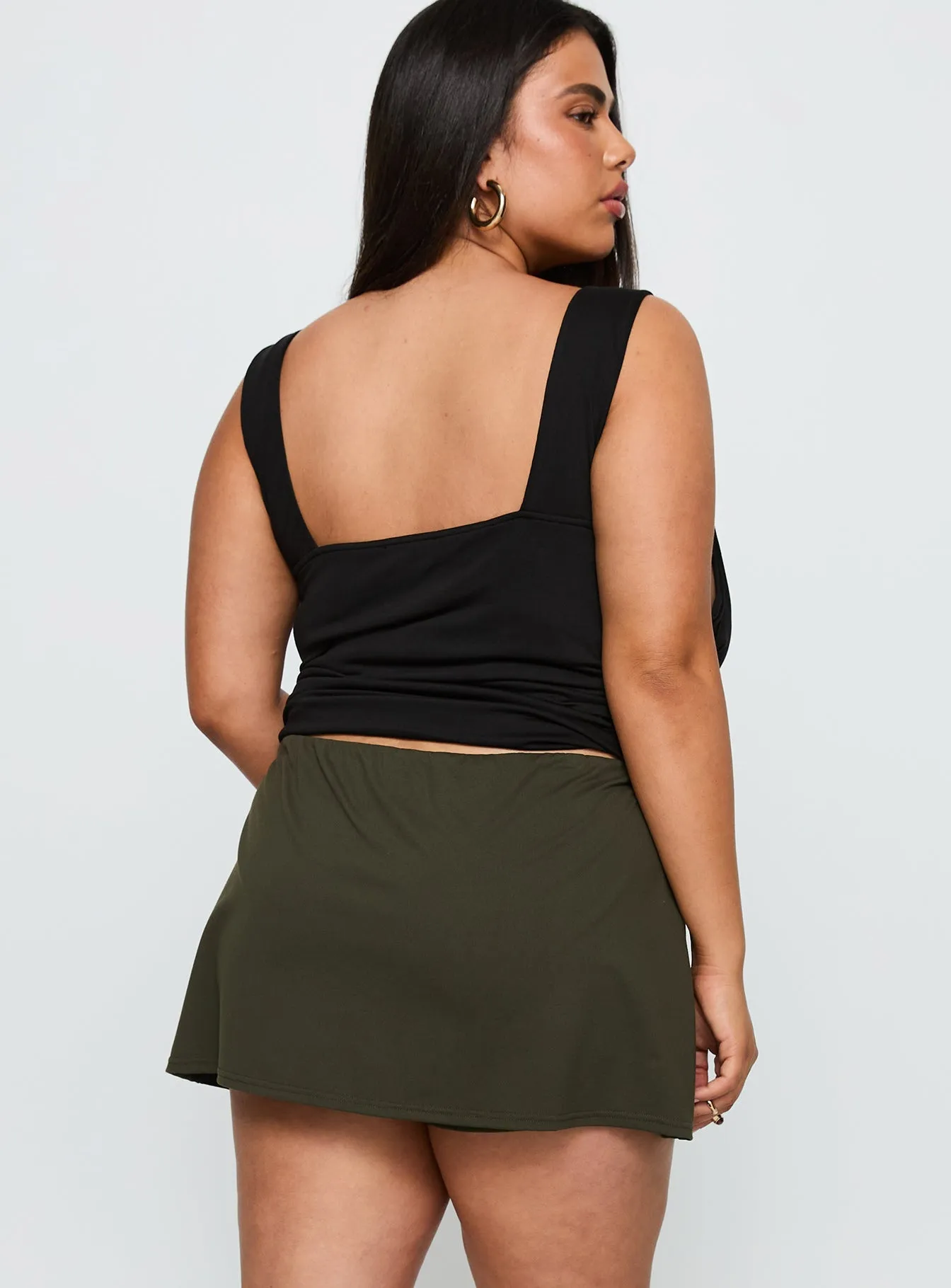 For The Thrill Skort Green Curve Fashion Mood