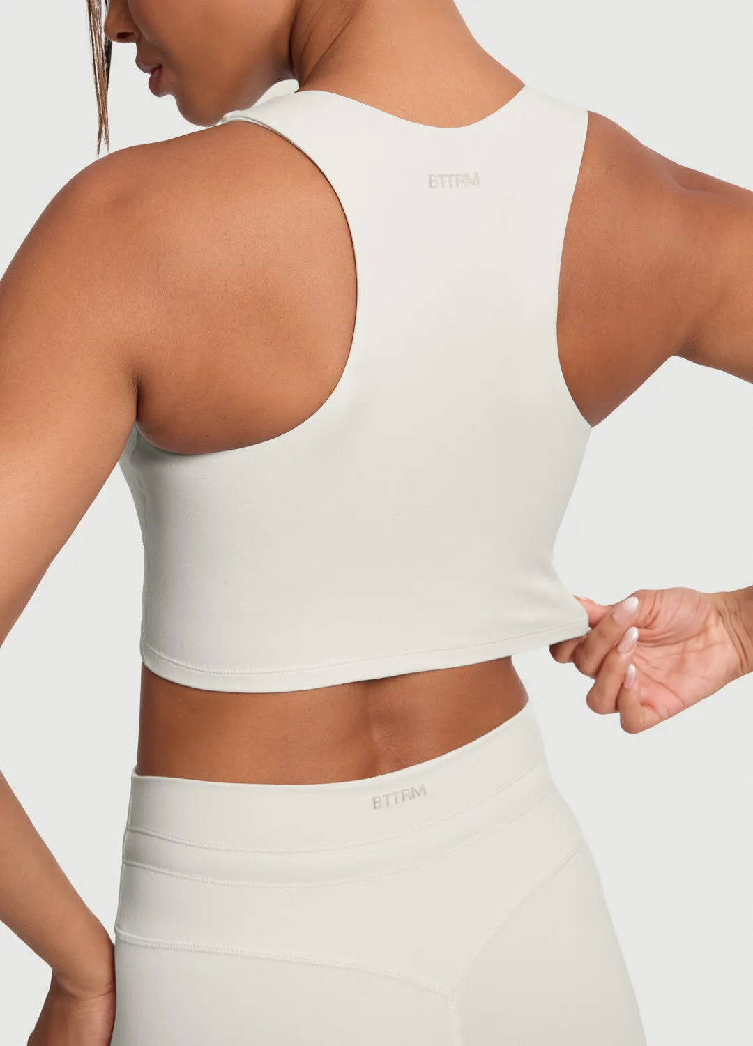 Two-Tone Crop Top Abrasion Resistant Edges