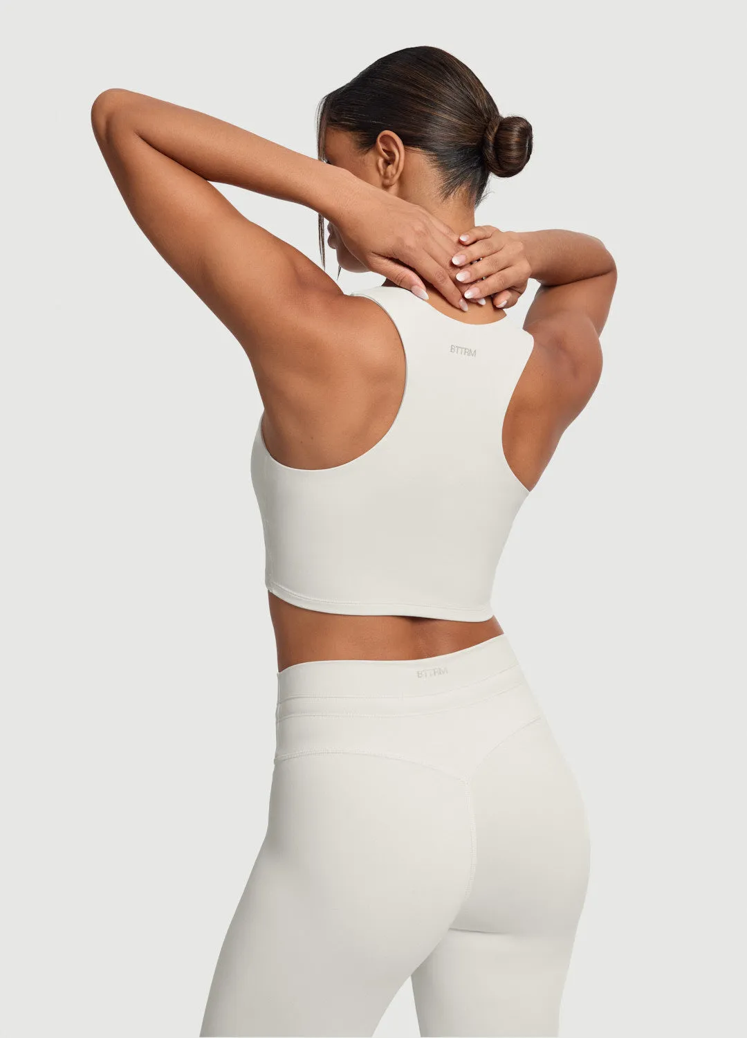 Two-Tone Crop Top Unique Reconfigurable