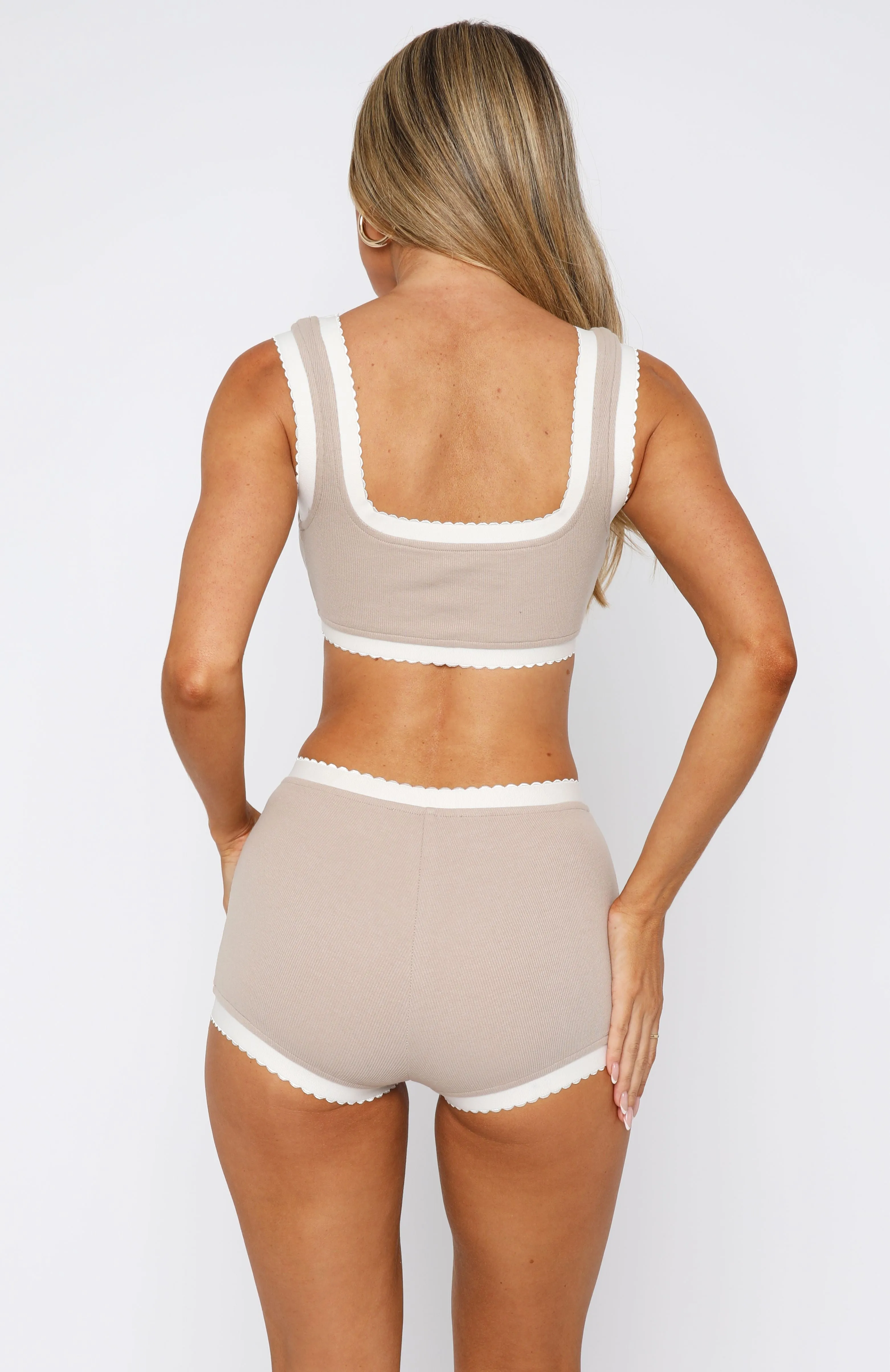Got Carried Away Booty Shorts Moon Sporty Vibes