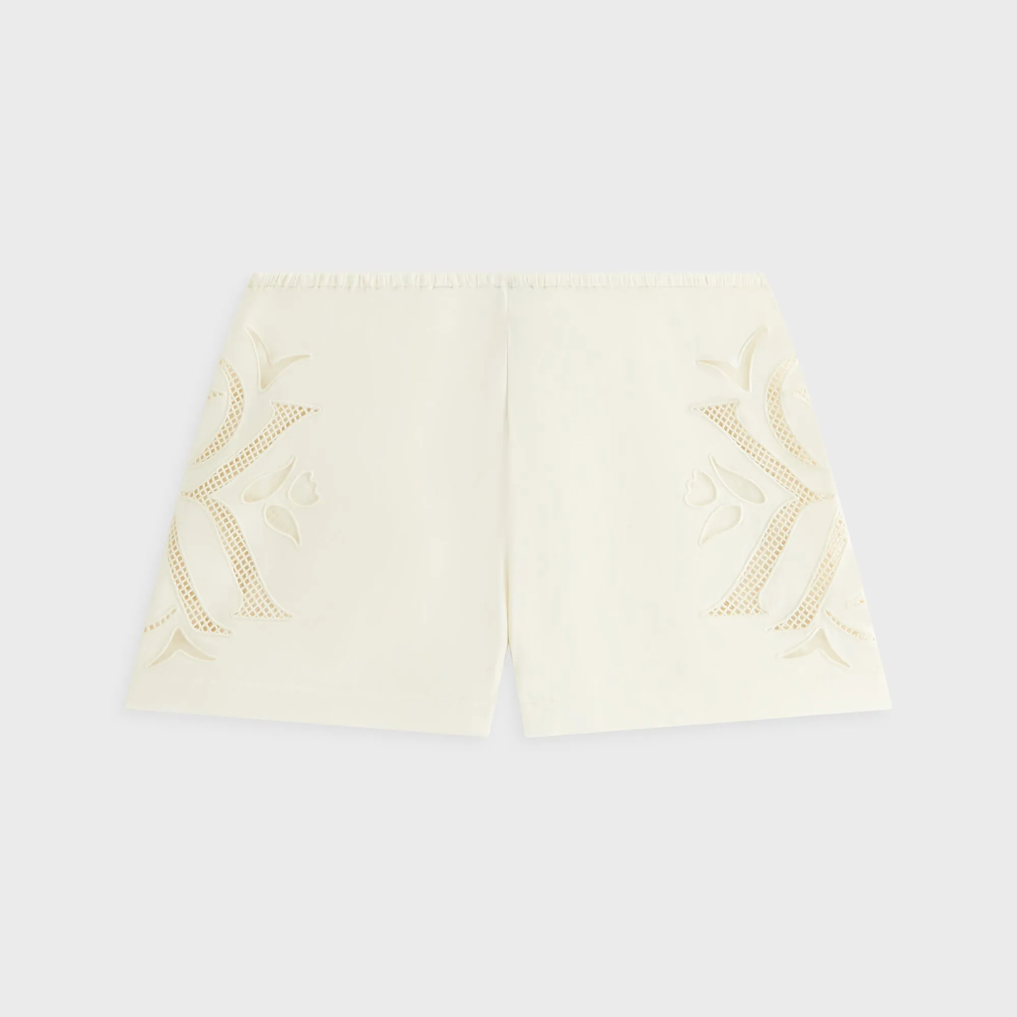 Kith Women Thea II Broderie Crest Short - Waffle kids' style Weekend Ready
