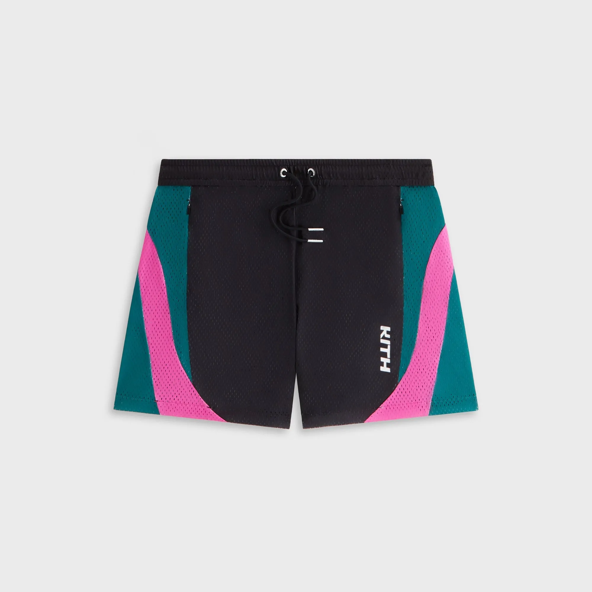 Kith Women Tobi Mesh Short - Black printed shorts