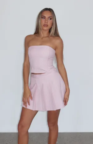 BuiltInLayer Not Your Girl Strapless Bustier Baby Pink
