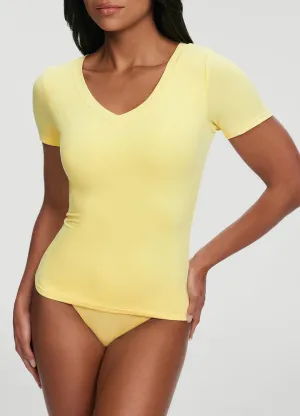 Sporty Look Fashion-Forward Fit V-Neck T-shirt