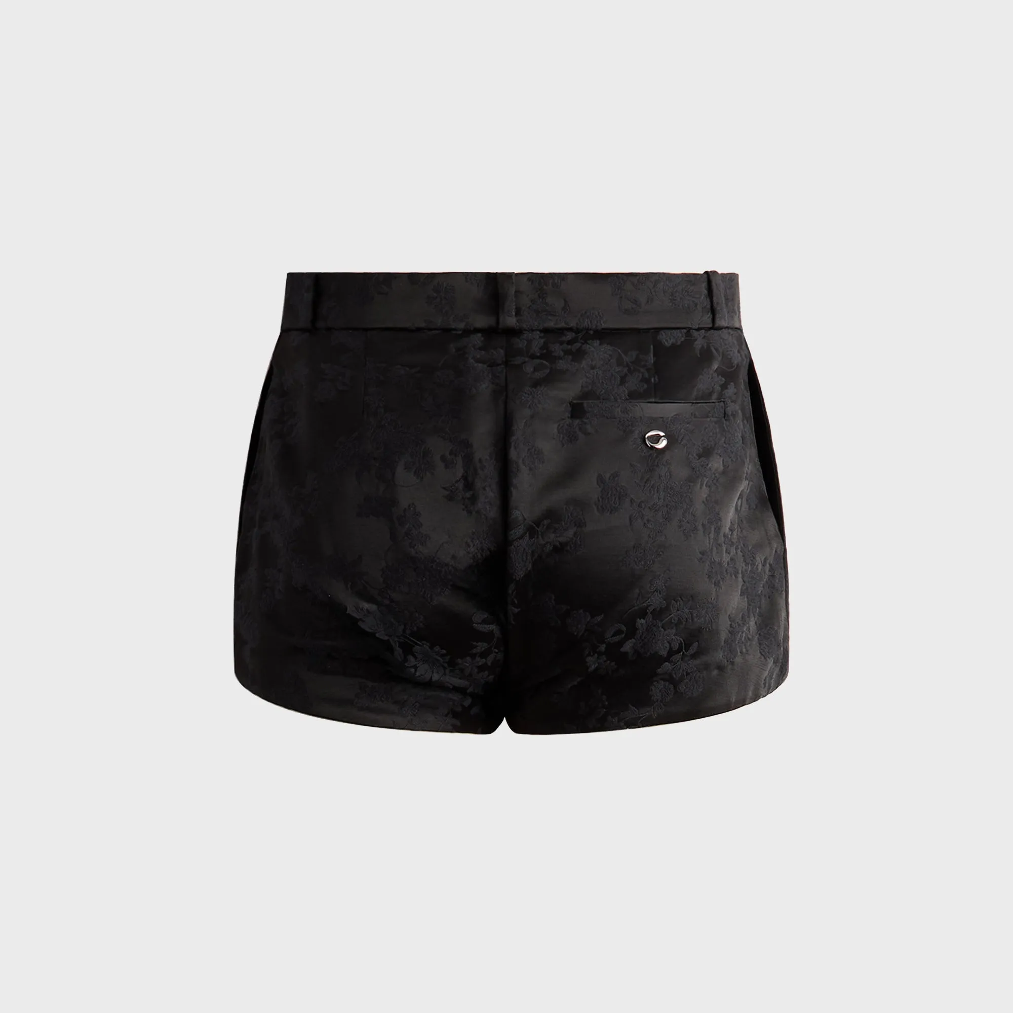 Quick Release Fastener Geometric Pattern Coperni Jacquard Shorts - Black