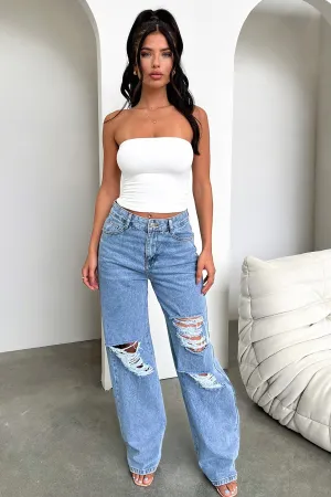 Zeder Jeans - Blue Urban Explorer Picnic Style Weekend Uniform